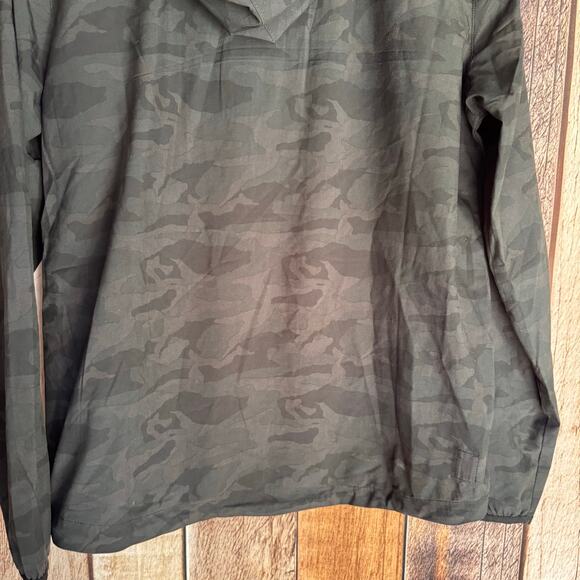 Vuori Jacket Outdoor Trainer Shell Black Camo Hooded Water Resistant Medium - Picture 6 of 8